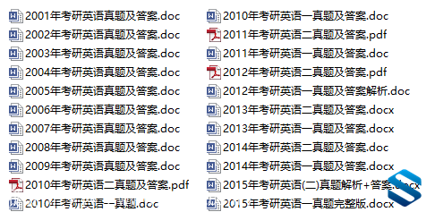 [考研] 1986到2015 考研英语真题全集