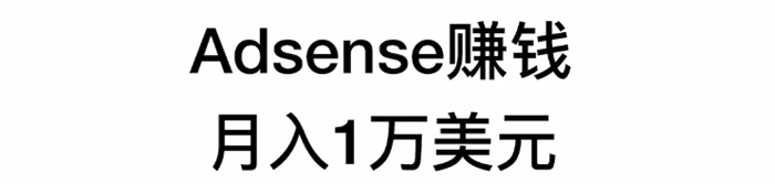 最新googleAdsense月入1万美元中文视频教程