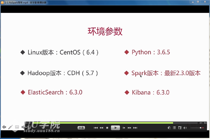 Python3+Spark框架编程开发视频教程