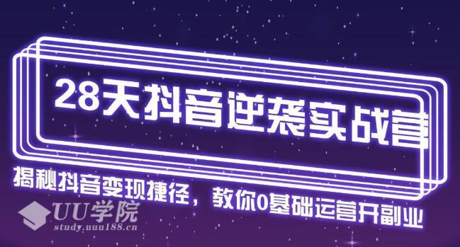 野火老师28天抖音逆袭实战营，从0学习抖音运营2个月，每天几小时，快速...