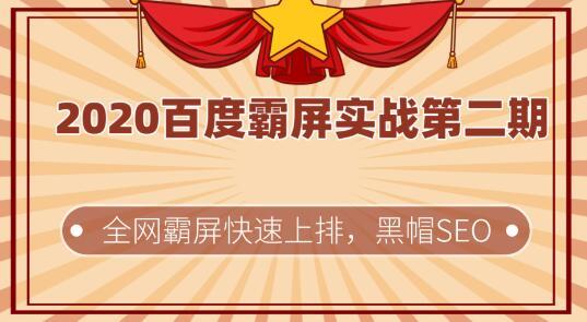 2020百度霸屏实战第二期，全网霸屏快速上排，黑帽SEO技术中最稳定的方...