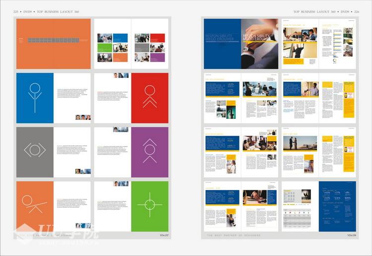 最新世界版式300强NO.3 国外平面排版画册模板 矢量PSD分层设计素材