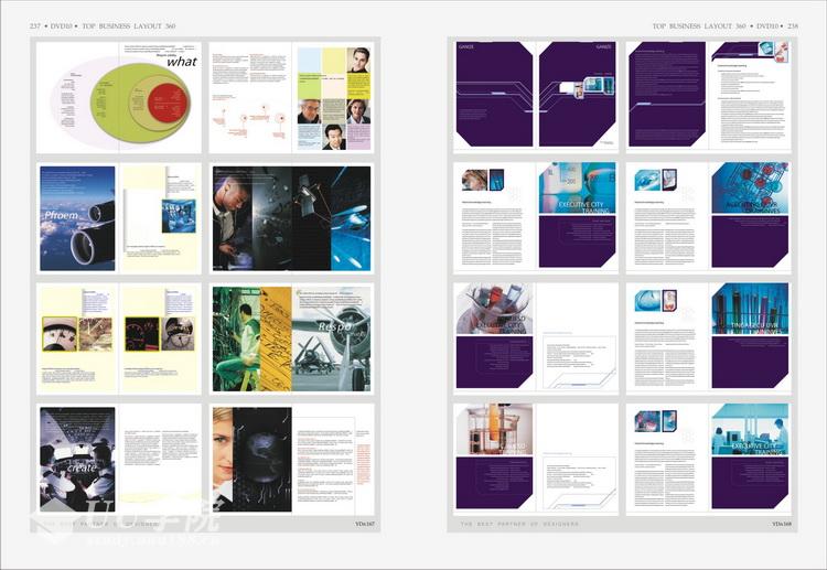 最新世界版式300强NO.3 国外平面排版画册模板 矢量PSD分层设计素材