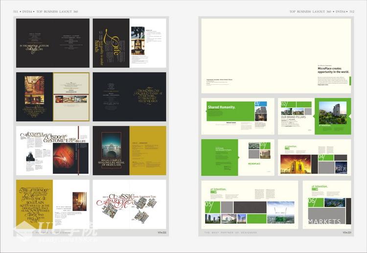 最新世界版式300强NO.3 国外平面排版画册模板 矢量PSD分层设计素材