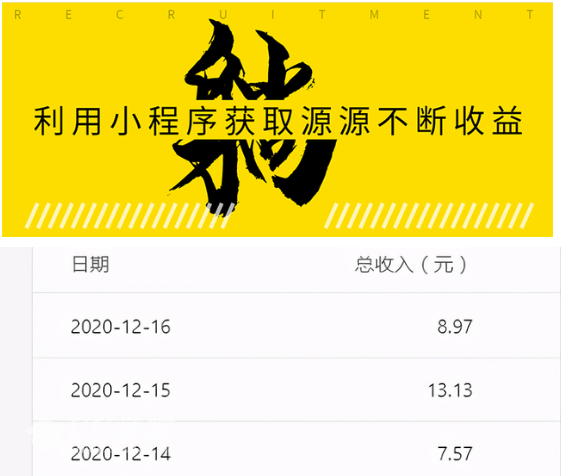 躺赚项目：如何利用小程序为自己获取源源不断的收益，轻松月入10000+ ...