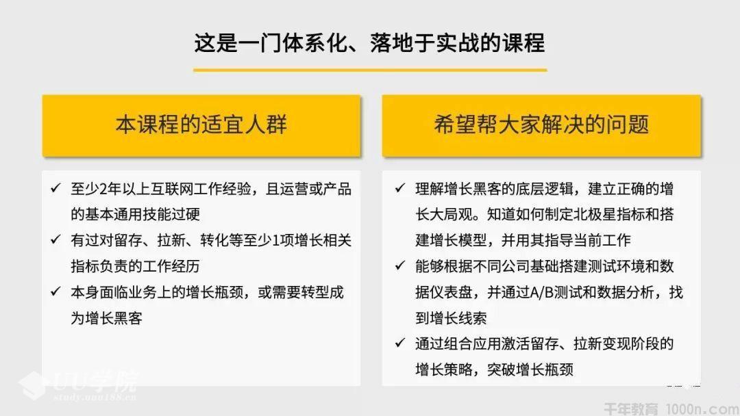 三节课-高阶增长黑客实战营 全套课程 价值1699元