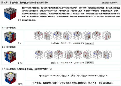 魔方教程公式口诀七步是什么