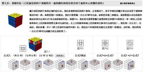 魔方教程公式口诀七步是什么