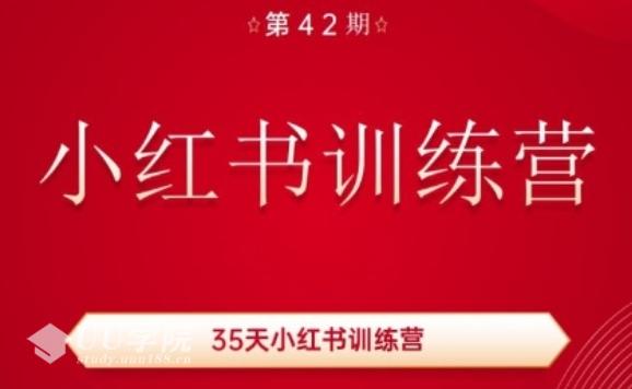 35天小红书训练营(42期)，用好小红书，做你喜欢又擅长的事，涨粉又赚钱...